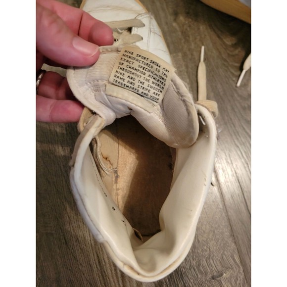 VTG 1982 (?) Nike Penetrator 830709TH5 High Top Leather Basketball Shoes Size 8 main image 5